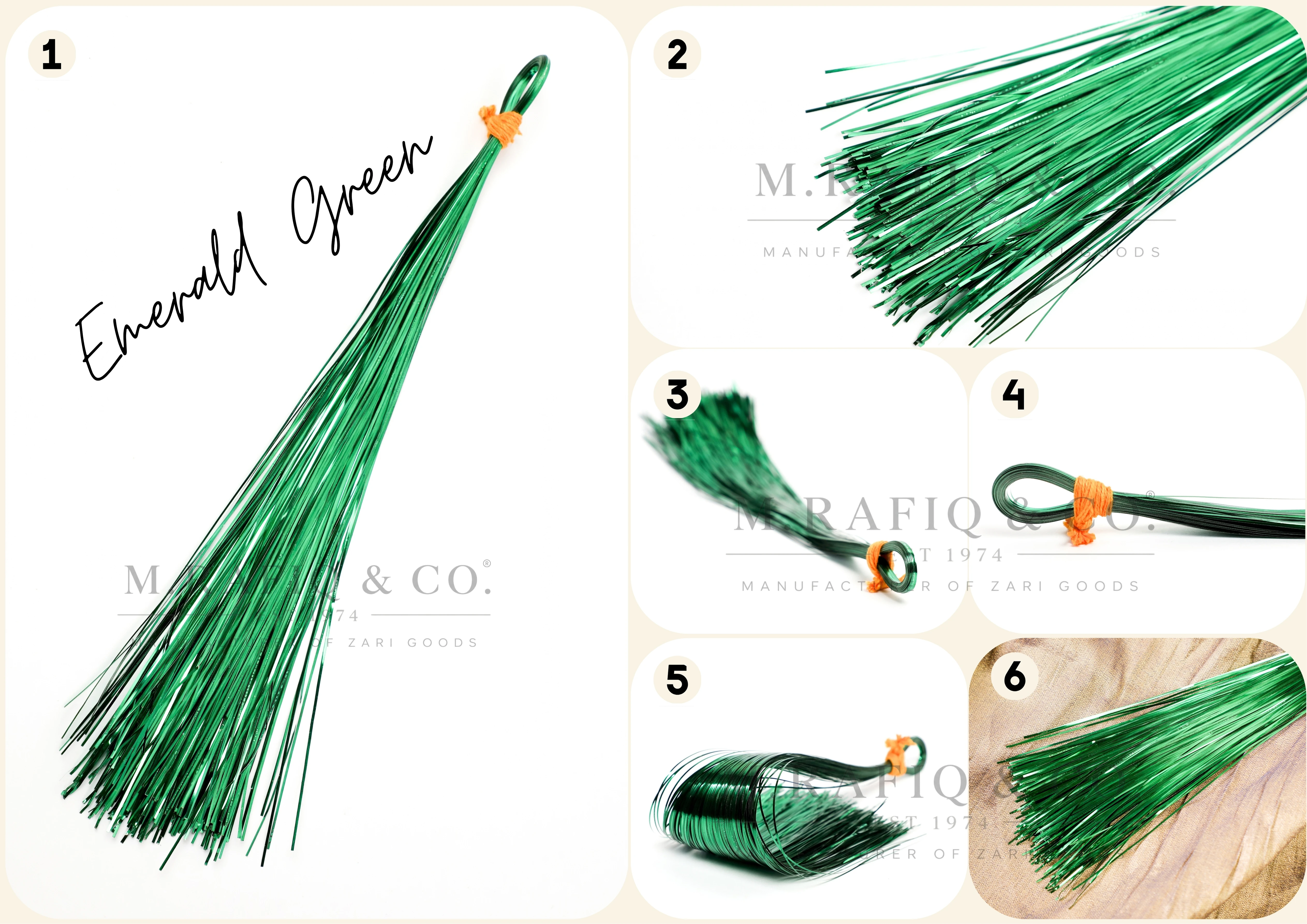 Emerald Green Flat Metallic Strip spool